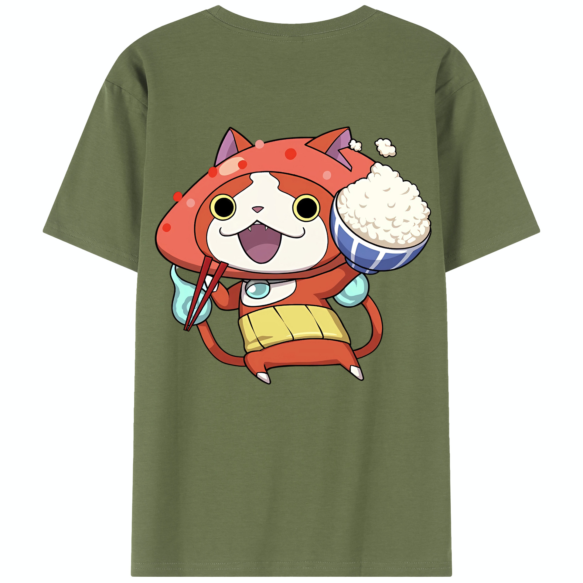 （画像用） 妖怪ウォッチ Yo-kai Watch 綿100％半袖Tシャツ（背面プリント）